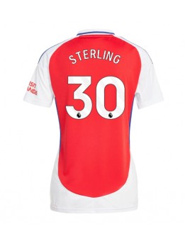 Billige Arsenal Raheem Sterling #30 Hjemmedrakt Dame 2024-25 Kortermet